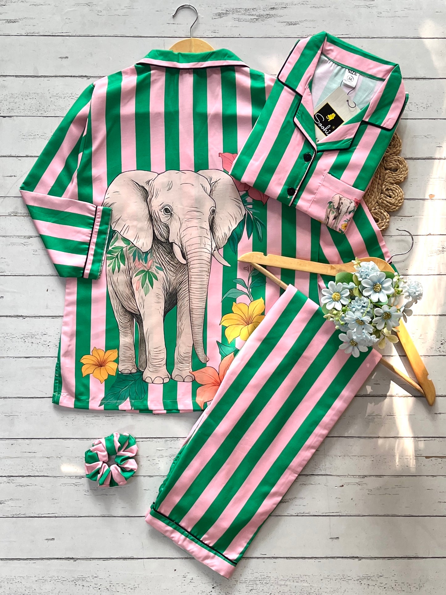 Jungle Elephant Pj Set (Women)