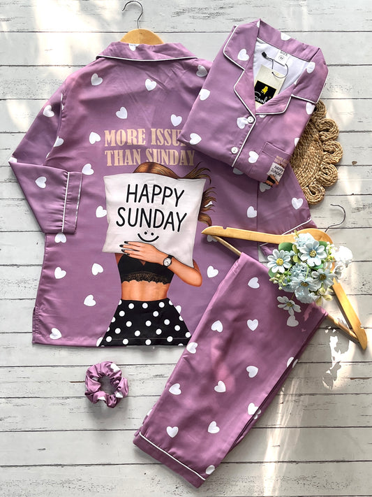 Happy Sunday Pj Set (Women)