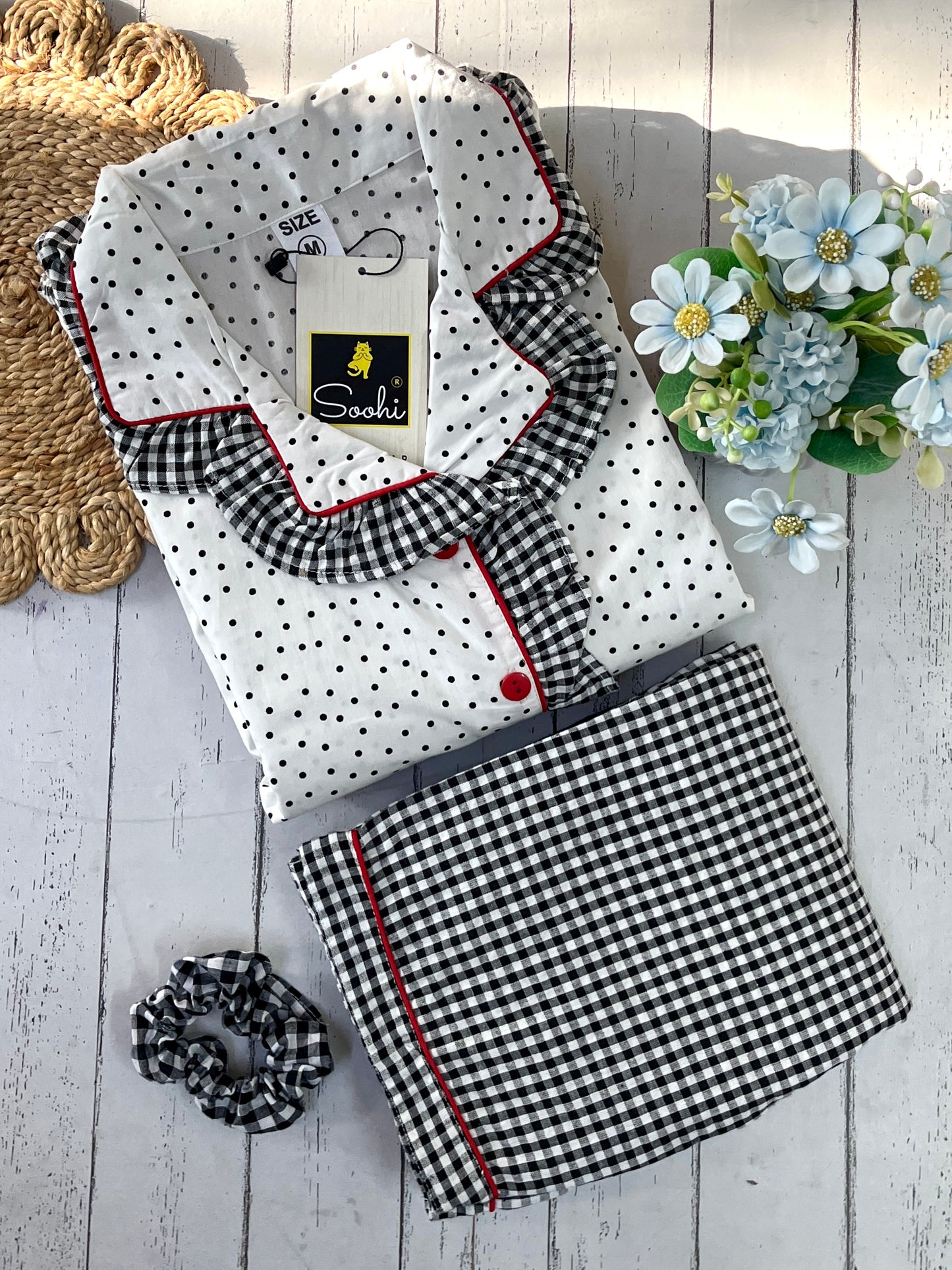 Dot & Check PJ set (Women)