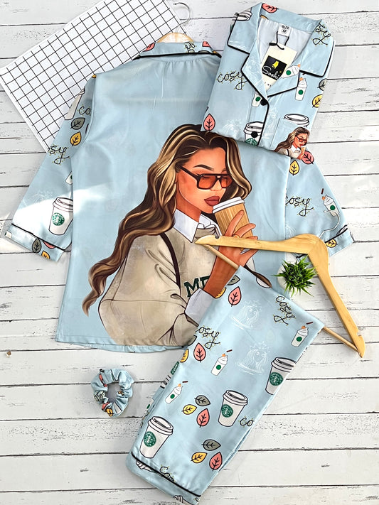 Coffee Is Love Pj Set (Women)