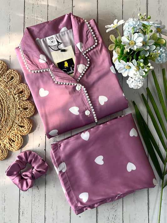 Wine Hearts Pj Set (Women)