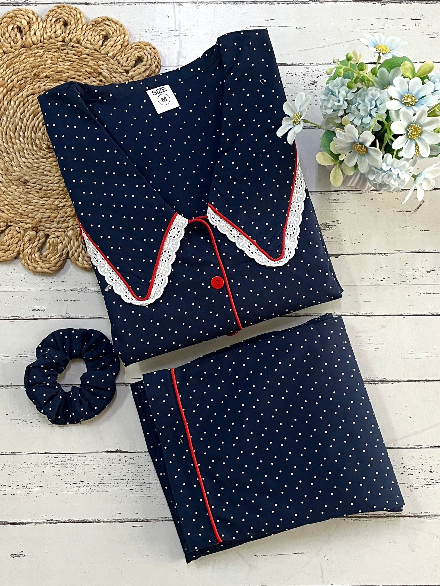 Blue Mushroom Pj Set (Women)