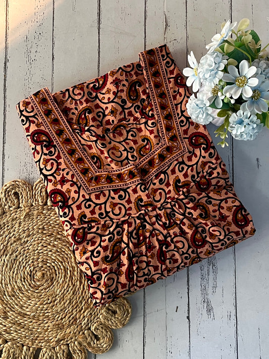 Peach Pure Cotton Nighty (Women)