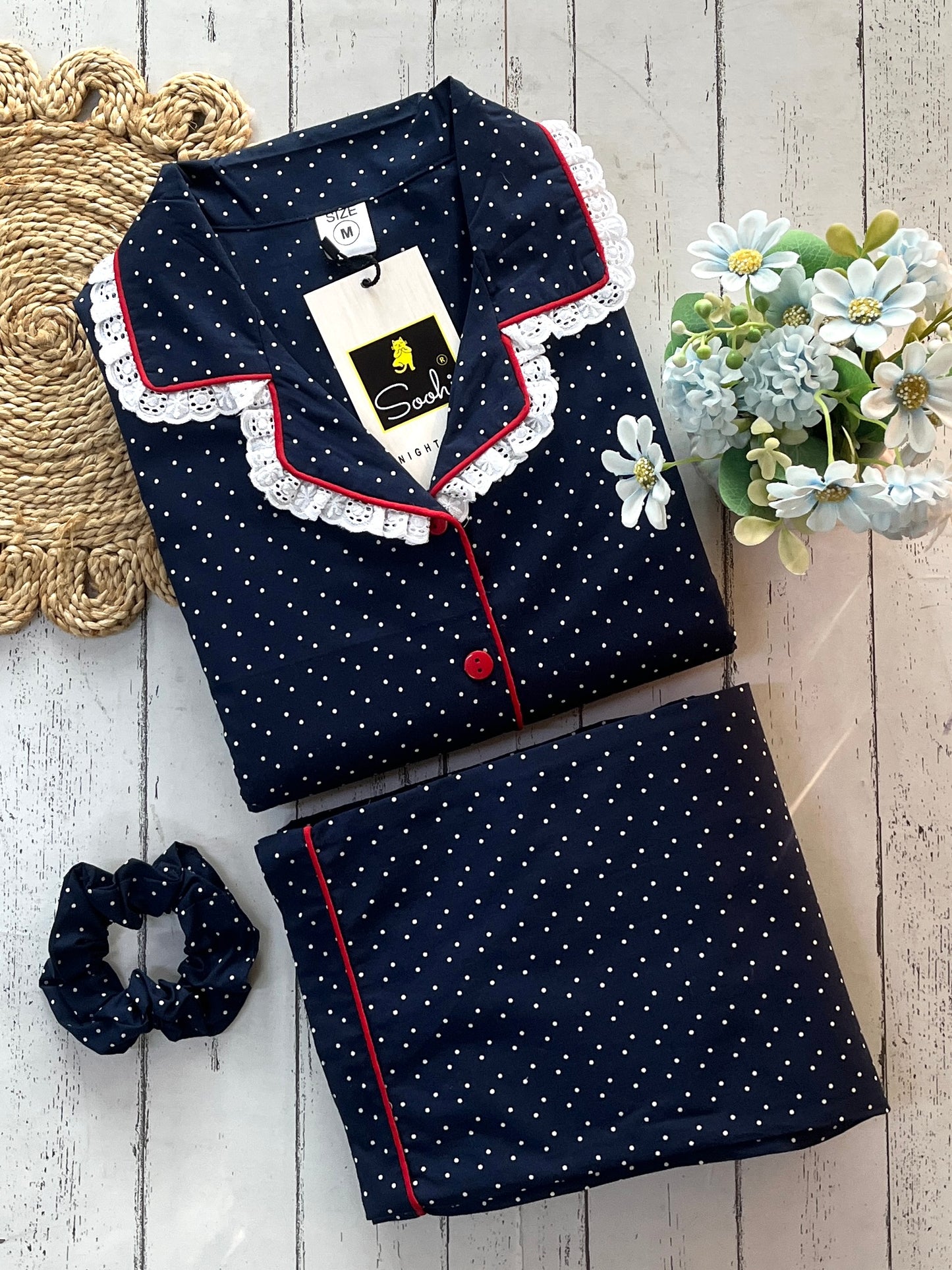 Blue Dots Pj Set (Women)