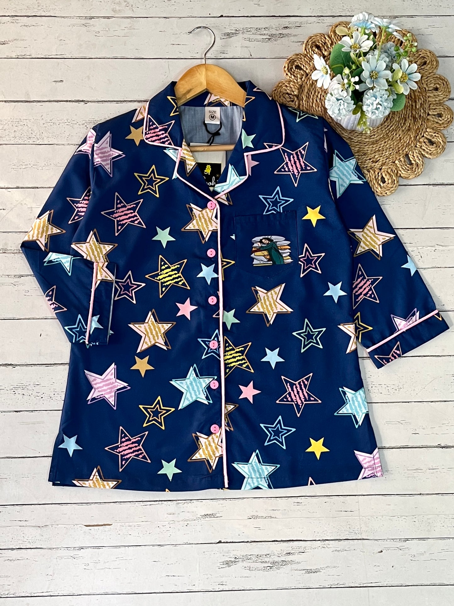 Blue Stars Pj Set (Women)