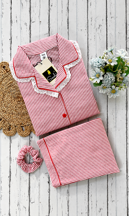 Red Stripe Pj Set