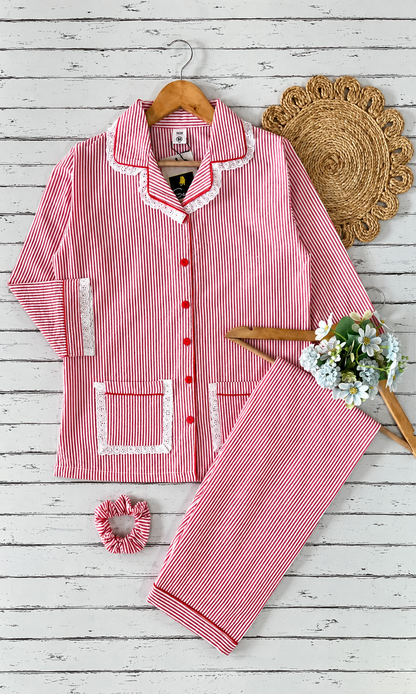 Red Stripe Pj Set