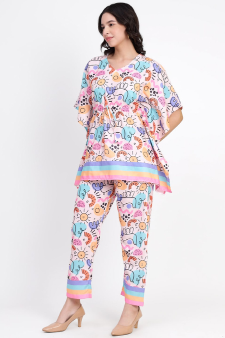 Doodle Love Kaftan Set (Women)