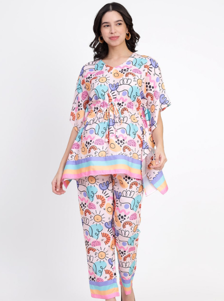 Doodle Love Kaftan Set (Women)