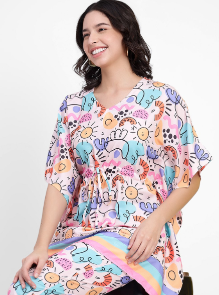 Doodle Love Kaftan Set (Women)