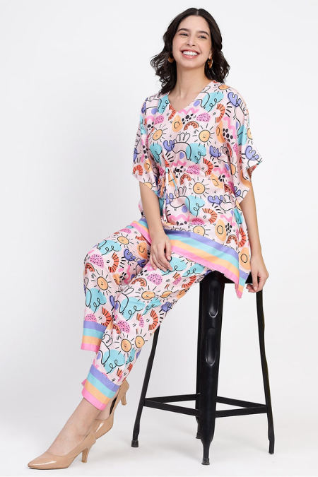 Doodle Love Kaftan Set (Women)