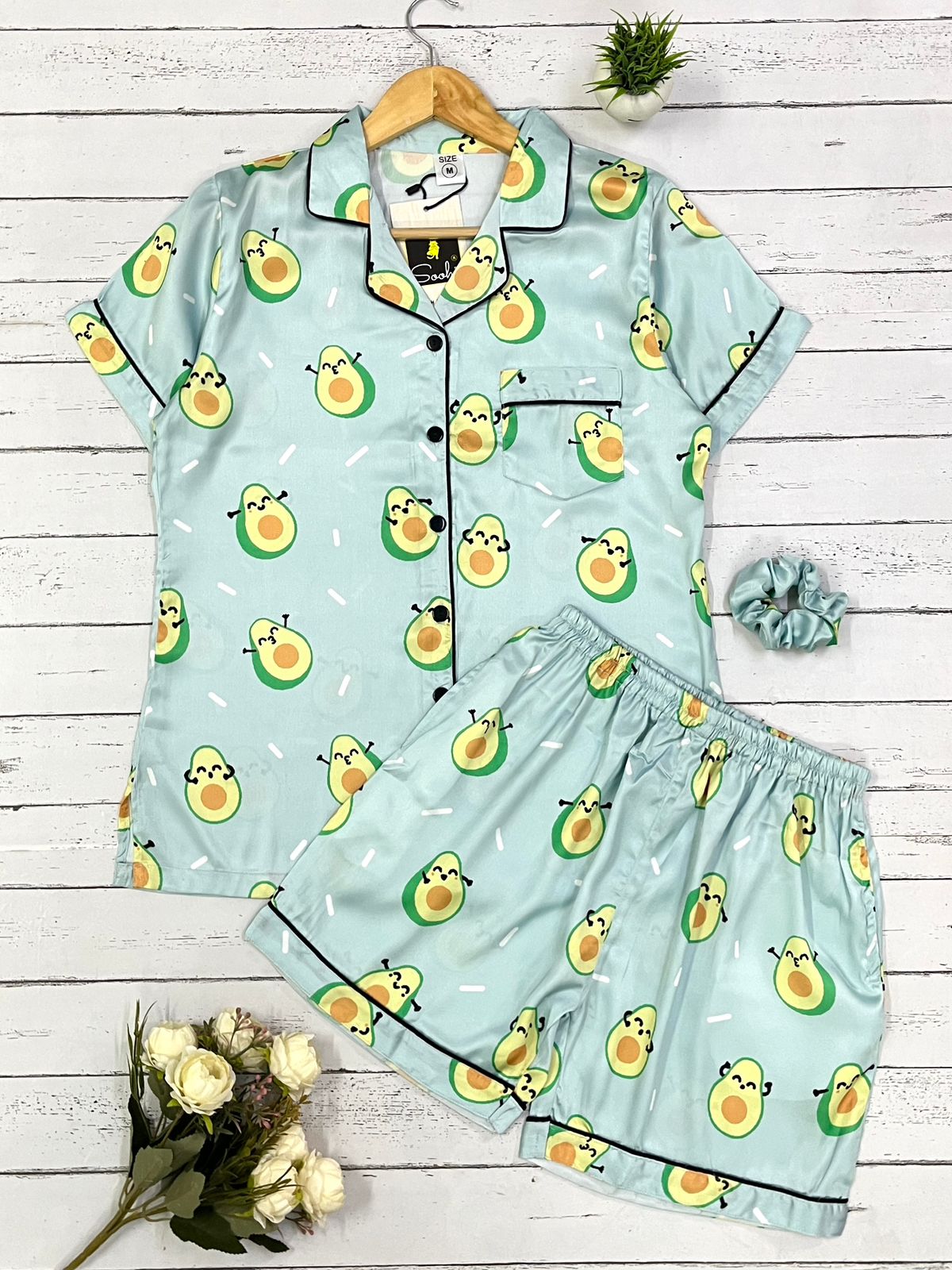 Cute Avacado Shorts Set (Women)