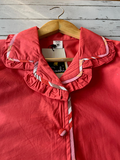 Orange Embroidered Sparrow Pj Set (Women)