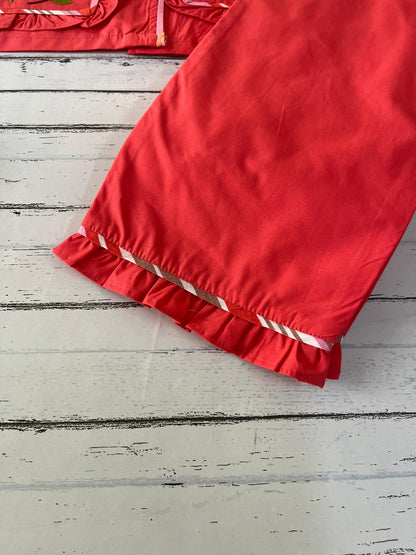 Orange Embroidered Sparrow Pj Set (Women)
