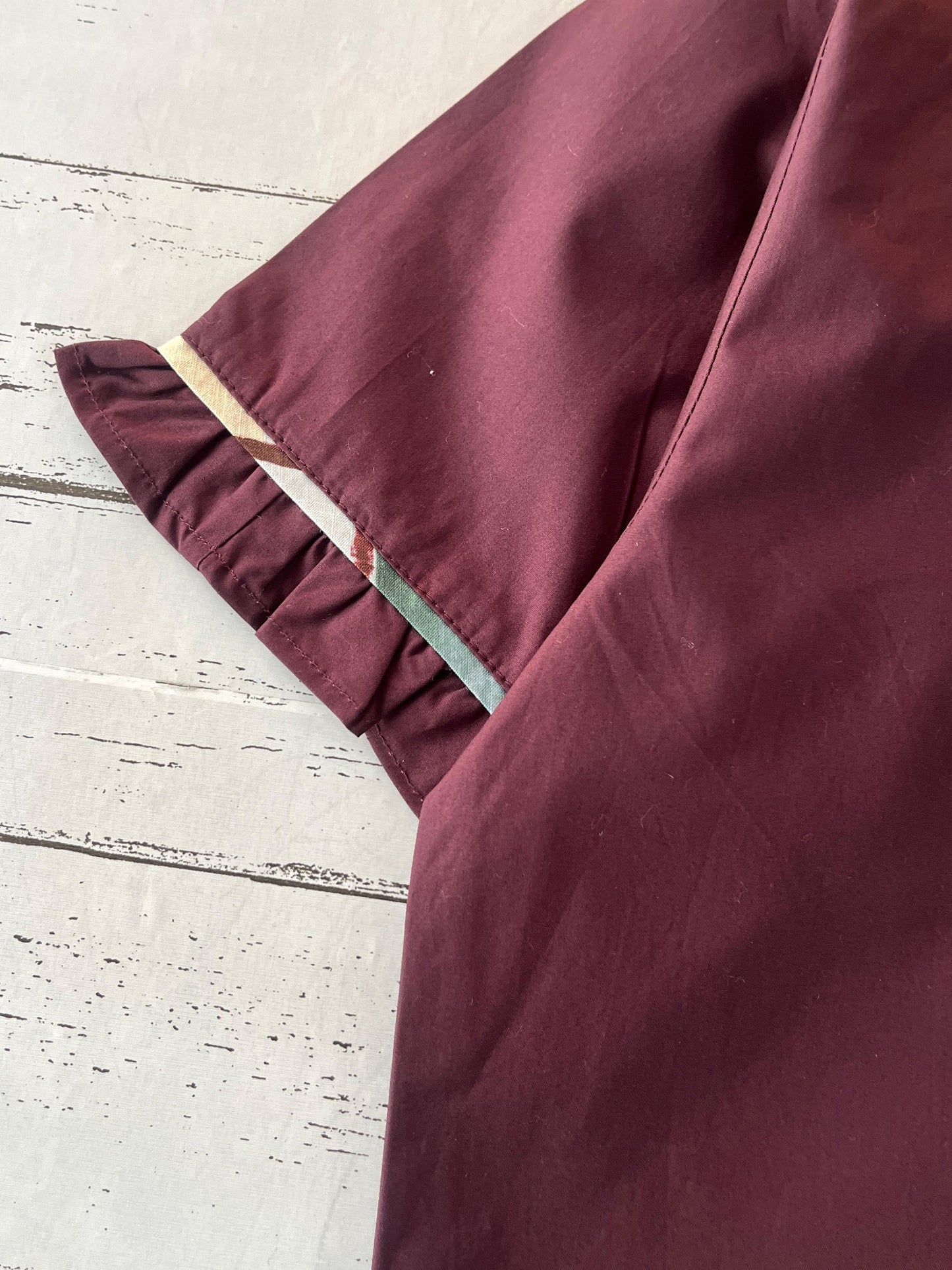 Wine Embroidered Sparrow Pj Set (Women)
