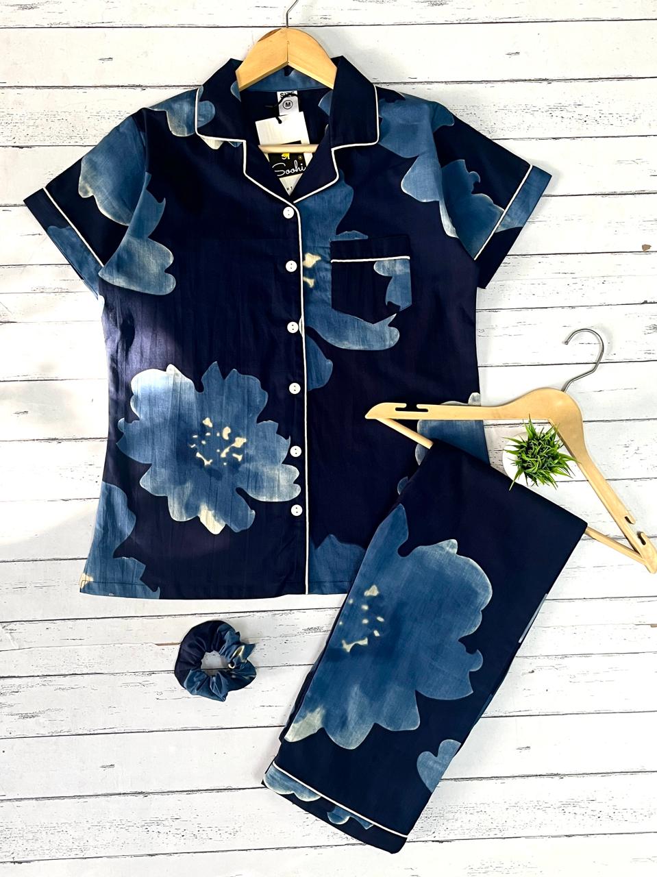 Blue Floral Pj Set (Women)