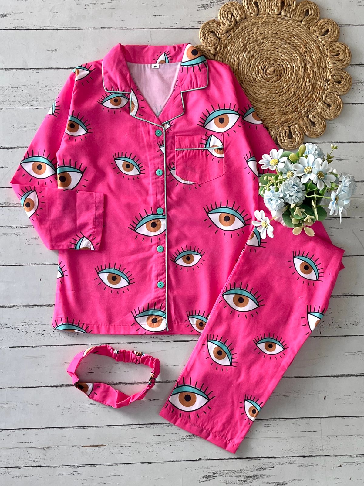 Pink Eye  Pj Set (Kids)