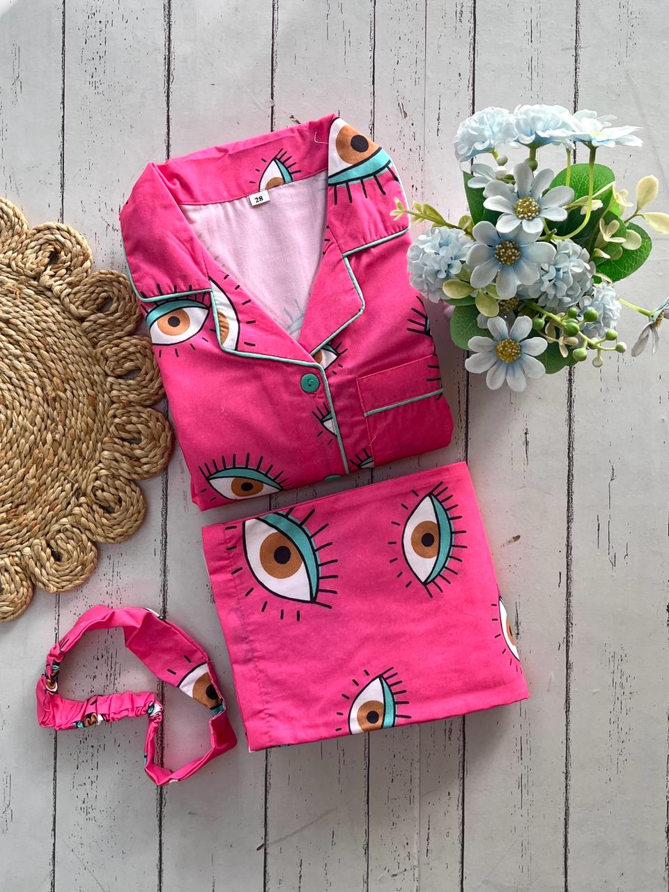 Pink Eye  Pj Set (Kids)