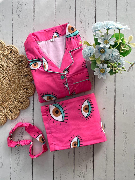 Pink Eye  Pj Set (Kids)