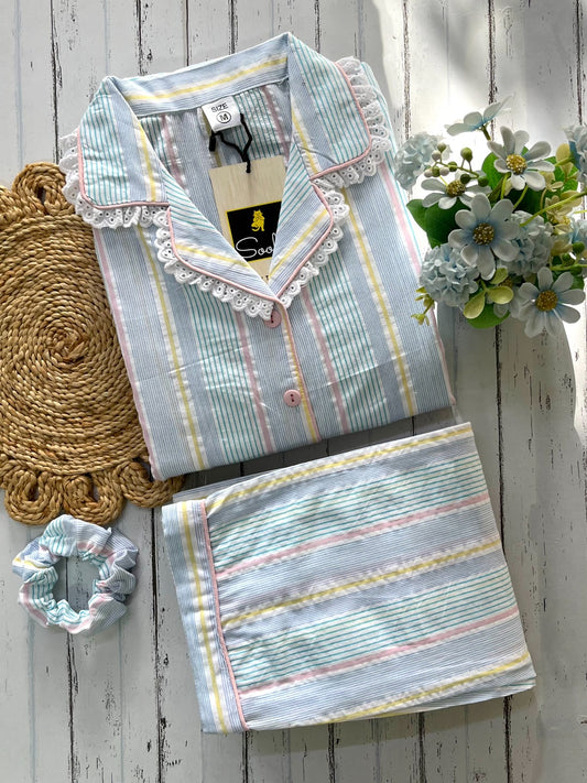 Sweet Stripe Dreams Pj Set (Women)