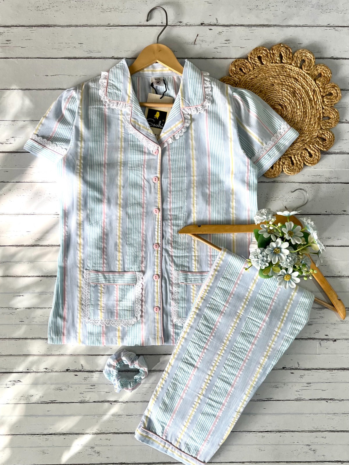 Sweet Stripe Dreams Pj Set (Women)