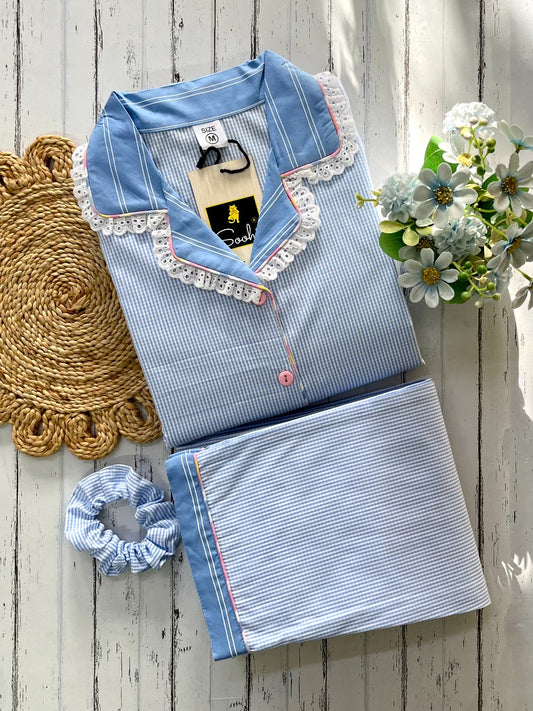 Blue Micro Pj Set (Women)