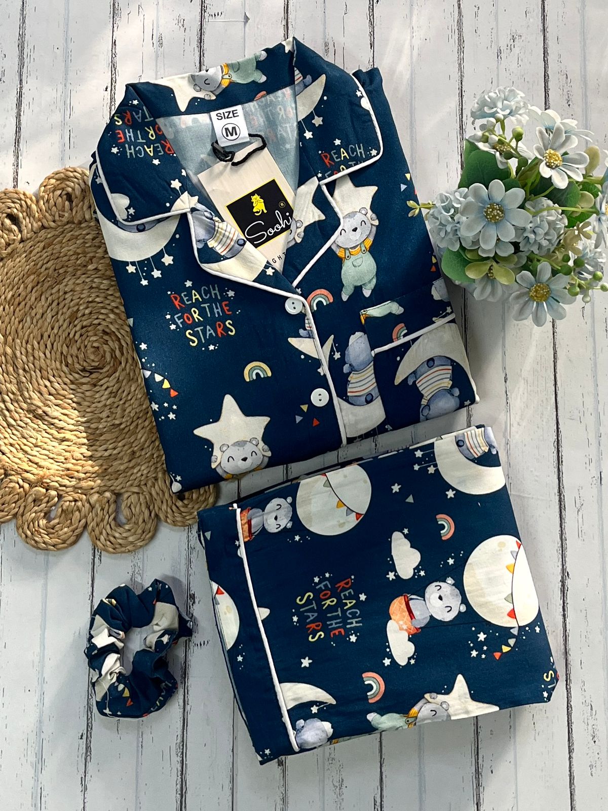 Blue Moon Panda Pj Set (Women)