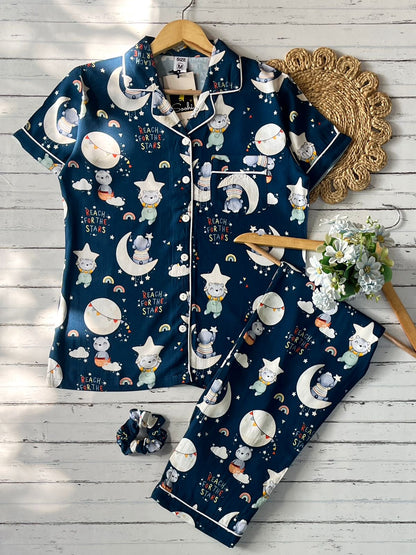 Blue Moon Panda Pj Set (Women)