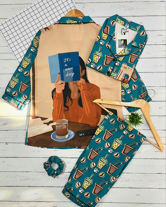 Coffee green PJ Set (Women)