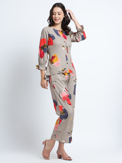Floral Abstract PJ Set (Women)